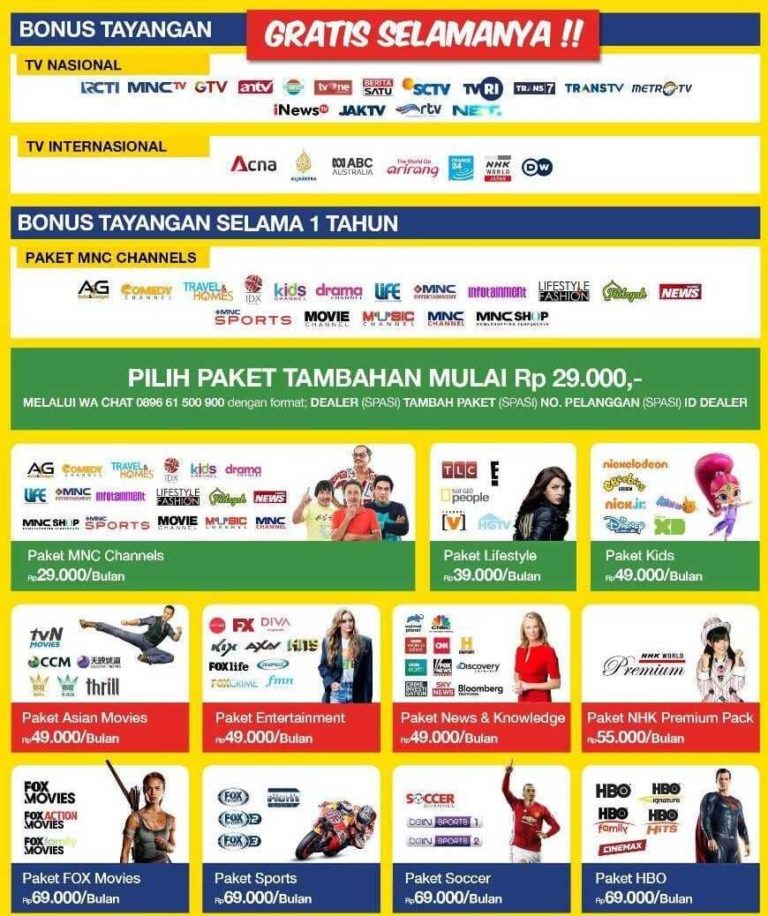 Promo Paket All Channel Jawara Vision